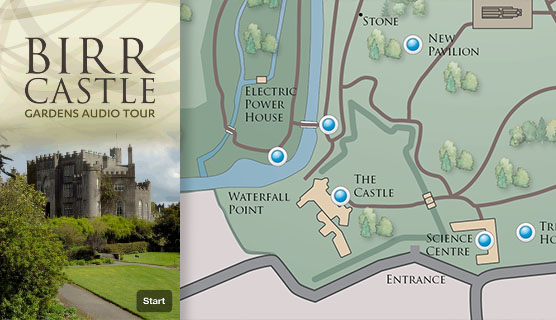 Japanese maples: Birr Castle Gardens mobile app: